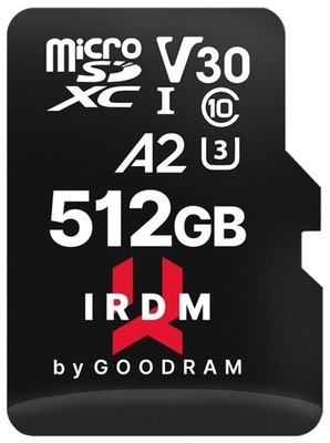 Karta pamięci GOODRAM microSDXC 512GB IRDM M2AA A2