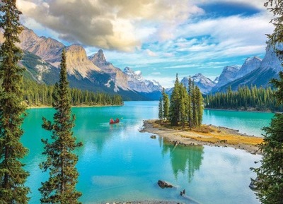 Eurographics 1000 Maligne Lake, Alberta Kanada Can