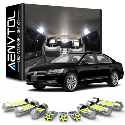 JUEGO ILUMINACION INTERIOR DIODO LUMINOSO LED VW PASSAT B6 4500K  