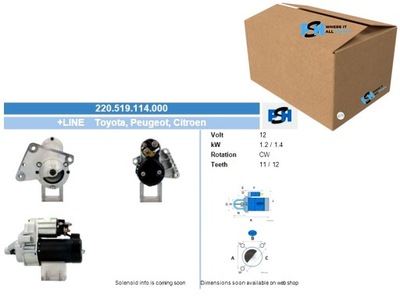Стартер bv psh 220.519.114.000 фото №1