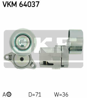 РОЛИК НАТЯЖИТЕЛЬНЫЙ PK SKF VKM 64037 VKM64037