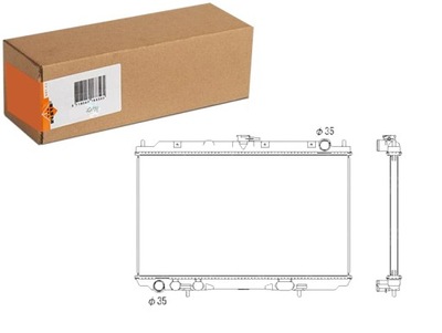 RADUADOR DEL MOTOR DE AGUA NISSAN ALMERA TINO 2.2D 08.00-02.06 NRF  
