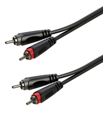 Kabel audio 2xWtyk RCA/2xWtyk RCA 1m Roxtone RACC130L1