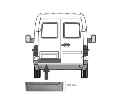 CZĘŚĆ DOLNA DRZWI VW LT 96-