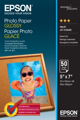 Epson Photo Paper Glossy 13x18cm 50 Ark C13S042545