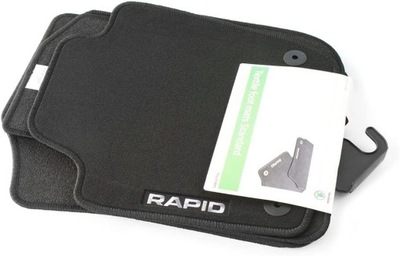 Килимки велюрові перед+ задня skoda rapid 2012-2019 оригінал фото №1