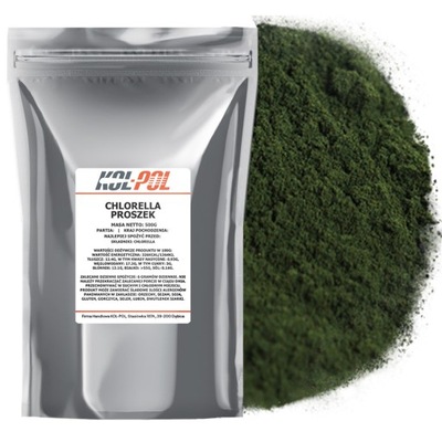 CHLORELLA PROSZEK 500g Algi morskie w proszku naturalna jakość Kol-Pol