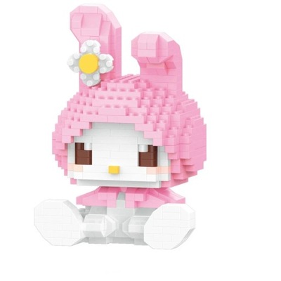 Klocki Hello Kitty Kotek Figurka My Melody Duży Box 406 elementów