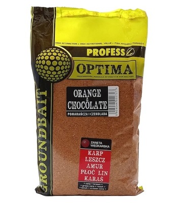 PROFESS - Zanęta OPTIMA 1kg - POMARAŃCZA-CZEKOLADA