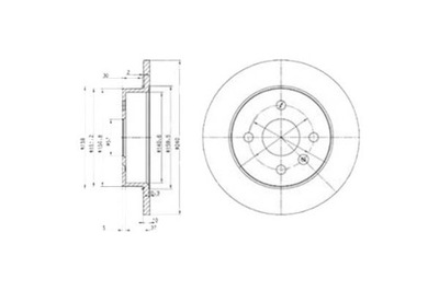 DISCOS DE FRENADO 2 PIEZAS OPEL ASTRA F ASTRA F CLASSIC  