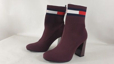 TOMMY HILFIGER BOTKI KOZAKI PÓŁBUTY R.39