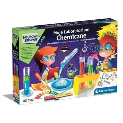 CLEMENTONI MOJE LABORATORIUM CHEMICZNE MAŁY CHEMIK