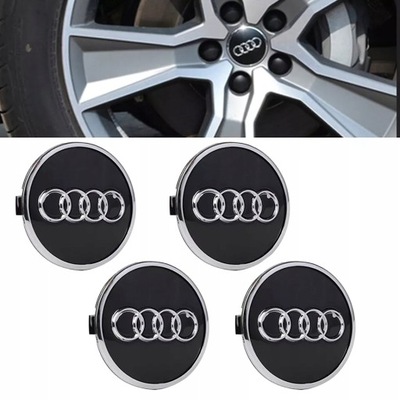 AUDI A3 A4 A6 Q3 TAPACUBOS ZNACZKI DEKLE 69MM/56MM  