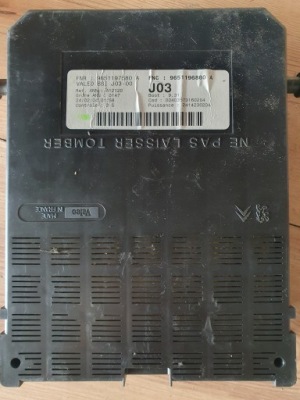 Коробка модуль bsi peugeot 307 9651196880 фото №1