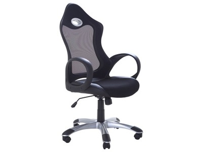 Krzesło biurowe siatka obrotowe czarne