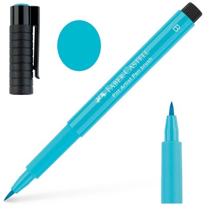 FABER-CASTELL Pisak pędzelkowy brush pen Artist Pitt B 154 Light Turquoise