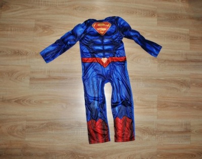 SUPERMAN przebranie kostium SUPERMAN 122-128 BDB