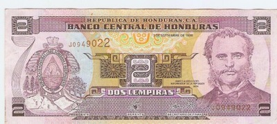 Honduras 2 Lempiras 1998