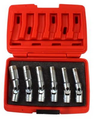 NASADKI DO ŚWIEC ŻAROWYCH / KLUCZE DO ŚWIEC ŻAROWYCH 3/8", 6 CZĘŚCI ROOKS