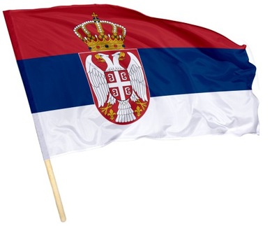 FLAGA Serbii 112x70 cm SERBIA Flaga Serbska Serbia Flag