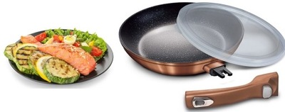 PATELNIA Z ODPINANĄ RĄCZKA 28 CM I POKRYWKĄ