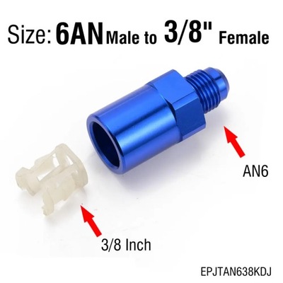 6AN OR 8AN MALE FLARED TO 3/8\