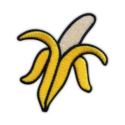 Naszywka BANAN - bananowy HAFT