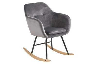Fotel bujany Emilia 57x81 cm szary