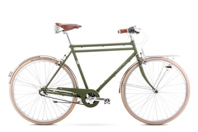 Rower miejski Romet 1948 rama 21 cali koło 28 " zielony