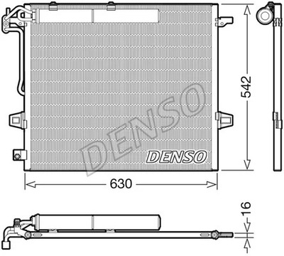 RADUADOR DE ACONDICIONADOR MERCEDES DENSO  