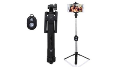 CHWYT MONOPOD SELFIE STICK BLUETOOTH CZARNY STATYW