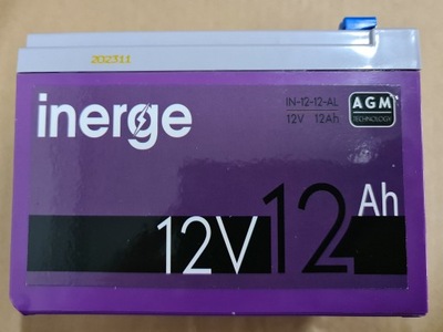 Akumulator Inerge 12 V 12 Ah OUTLET