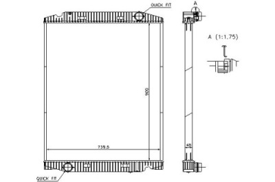 Nissens радіатор двигуна iveco stralis f3ae0681b- фото №1