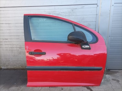 Дверь правое правый перед peugeot 207 5d 2006r- полный фото №1