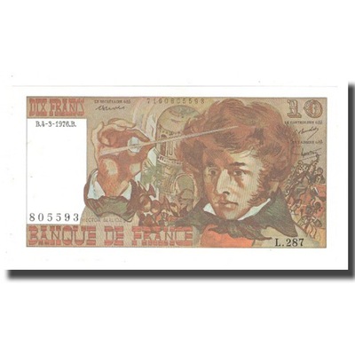 Francja, 10 Francs, Berlioz, 1976, 1976-03-04, UNC