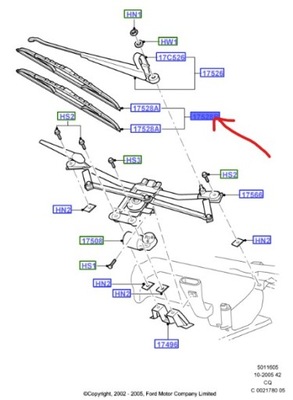 Щетки дворник перед ford ka mk1 475mm 425mm фото №1