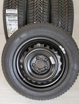 RUEDAS INVIERNO KUMHO WP51 205 60 R16 92H LLANTAS HYUNDAI KIA 6,5X16 5X114,3 ET44  