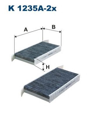 ФІЛЬТР САЛОНУ ФІЛЬТРON K 1235A-2X RENAU LAGUNA