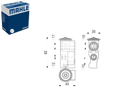 VÁLVULA DE EXPANSIÓN DE ACONDICIONADOR RENAULT TWINGO 3 SMART FORFOUR FORTWO  