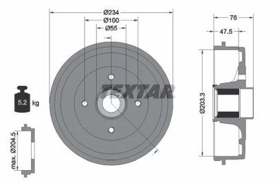 94045800 BEBEN DE FRENADO DACIA T. LOGAN/SANDERO 0,9-1,  