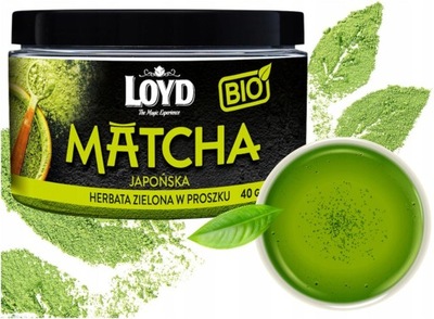 Matcha BIO Herbata Zielona Japońska 40g LOYD