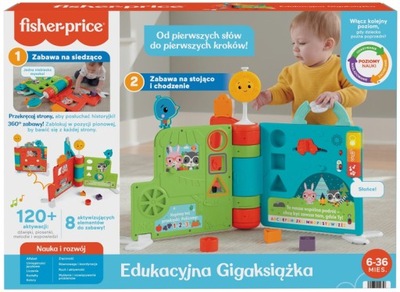 FISHER PRICE Edukacyjna Gigaksiążka HCL06 Ucz Się