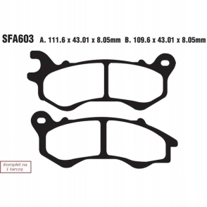 TRINKELĖS STABDŽIŲ EBC SFA603 