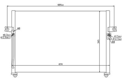 КОНДЕНСАТОР КОНДИЦИОНЕРА HYUNDAI H-1 H-1 / STAREX H1