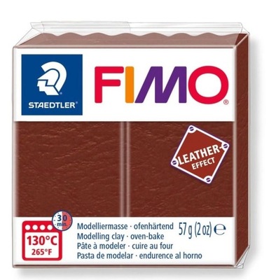 MASA FIMO LEATHER EFFECT 57G ORZECHOWY, STAEDTLER