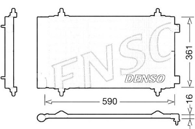 DENSO RADUADOR DE ACONDICIONADOR CITROEN FIAT PEUGEOT  