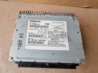 Радио считыватель cd volvo v60 s60 ii 2010-2017 31328970 фото №1