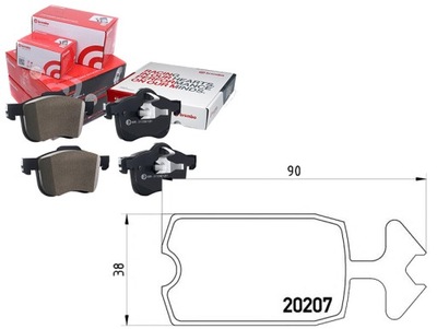 JUEGO - JUEGO ZAPATAS DE FRENADO BREMBO 755162  