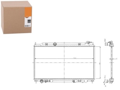 Nrf радиатор двигателя автоматическая nissan altima фото №1