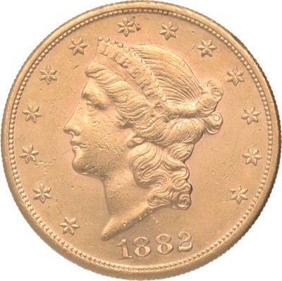 20 Dolarów 1882 - Oryginał (13-14)